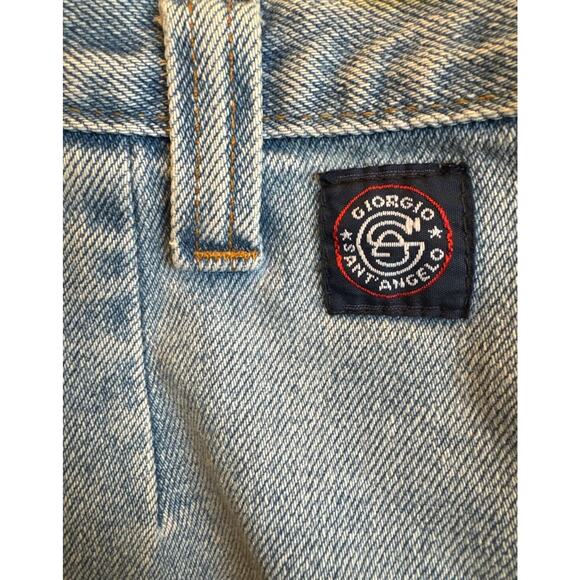 Vintage Giorgio Saint Angelo Blue Jean Shorts high waisted size 14 - Picture 9 of 12